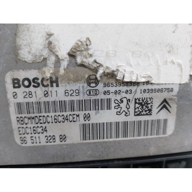CENTRALITA MOTOR UCE 0281011629 9651132880  - imagen 2