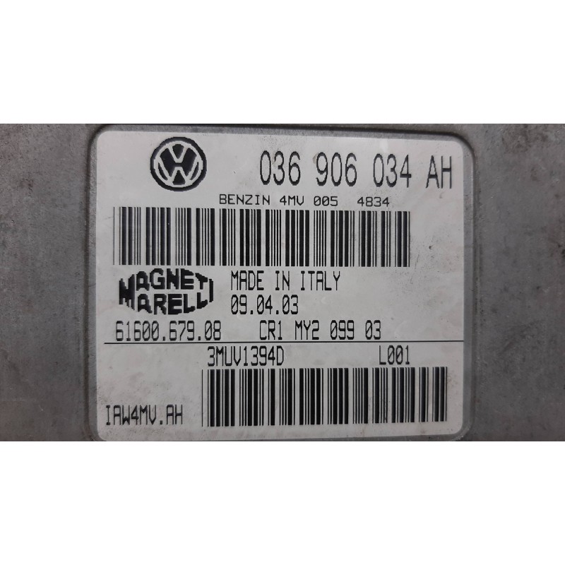 CENTRALITA MOTOR UCE 036906034AH  - imagen 3