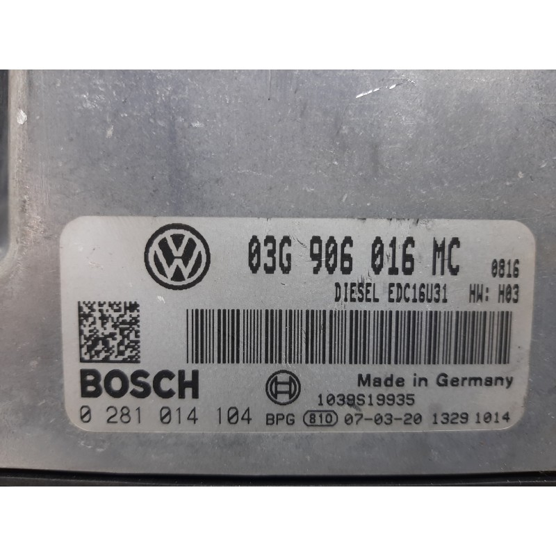 CENTRALITA MOTOR UCE 03G906016MC 0281014104  - imagen 2
