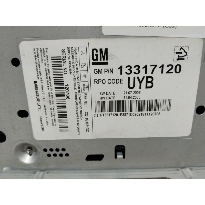 SISTEMA AUDIO / RADIO CD TDA7588RB  - imagen 4