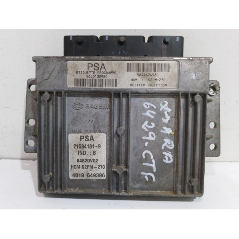 CENTRALITA MOTOR UCE 9644674580  - imagen 1