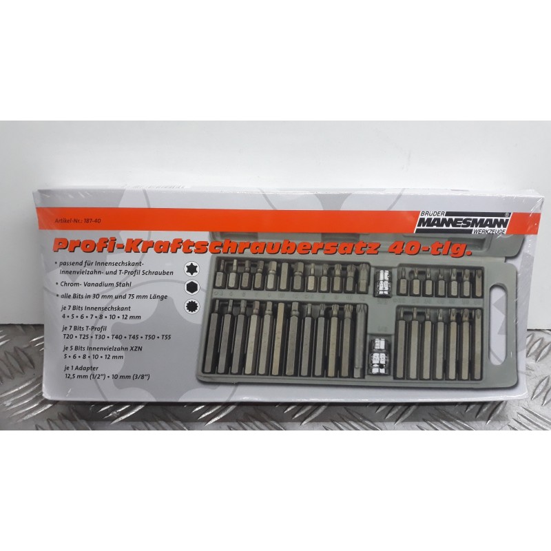 HERRAMIENTAS CAJA HERRAMIENTAS MANNESMANN 40 PIEZAS 