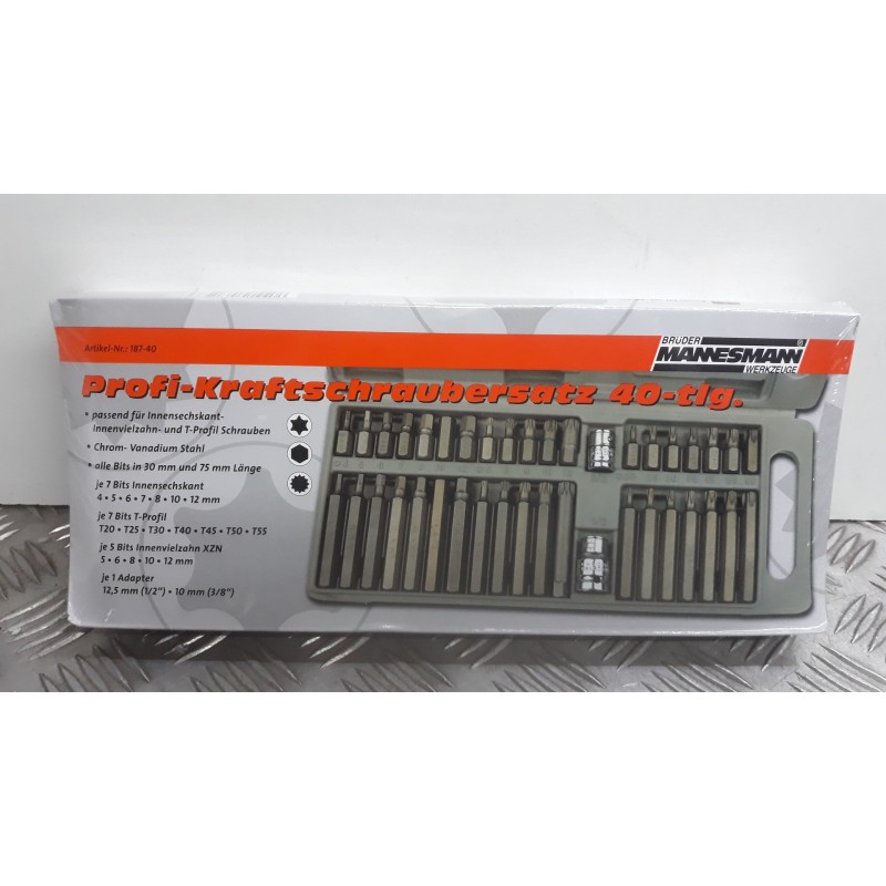 HERRAMIENTAS CAJA HERRAMIENTAS MANNESMANN 40 PIEZAS 