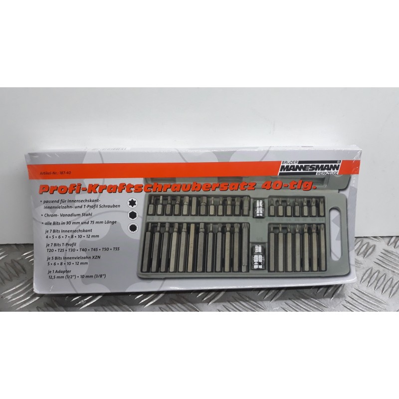 HERRAMIENTAS CAJA HERRAMIENTAS MANNESMANN 40 PIEZAS 