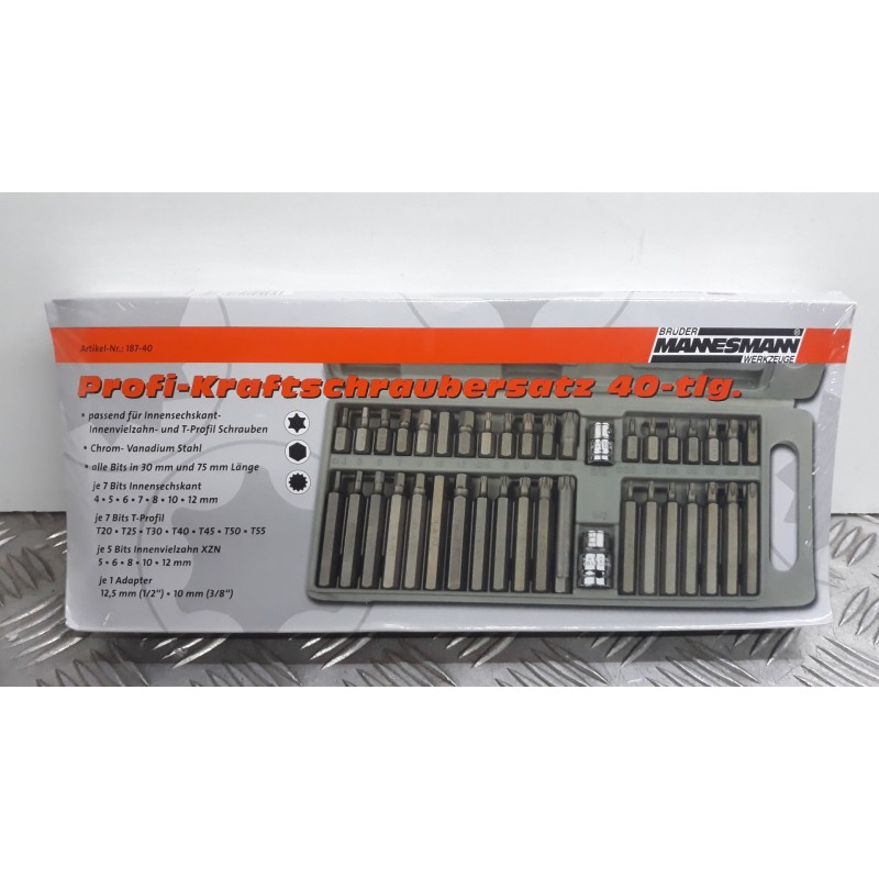 HERRAMIENTAS CAJA HERRAMIENTAS MANNESMANN 40 PIEZAS 
