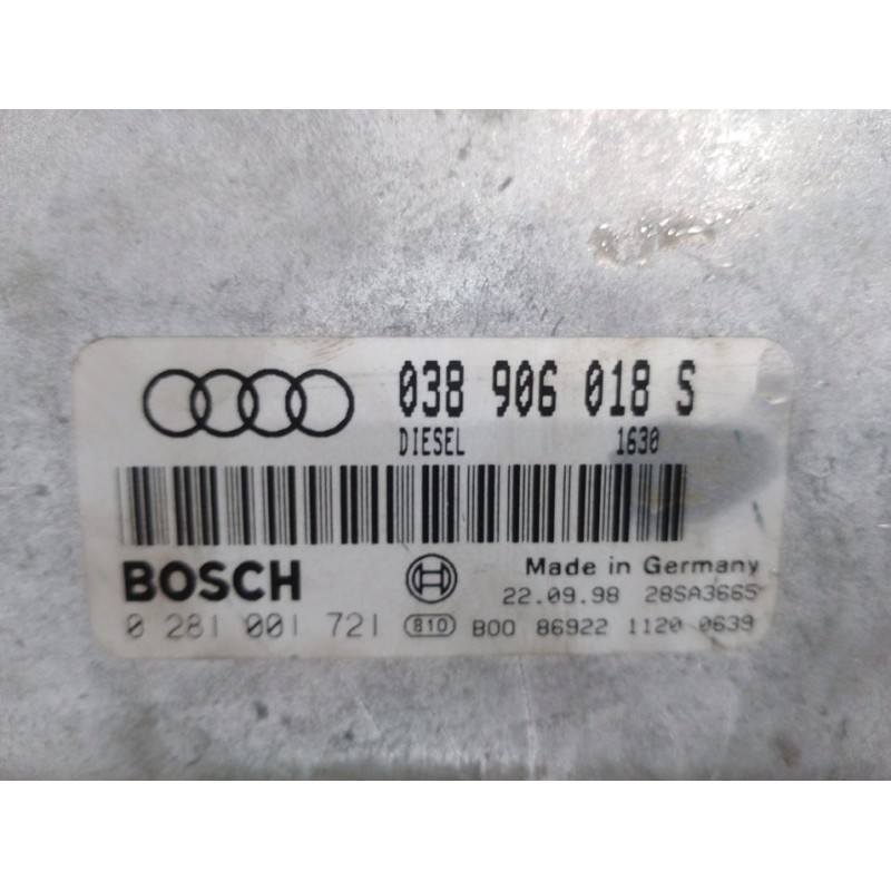 CENTRALITA MOTOR UCE 038906018S 0281001721  - imagen 2
