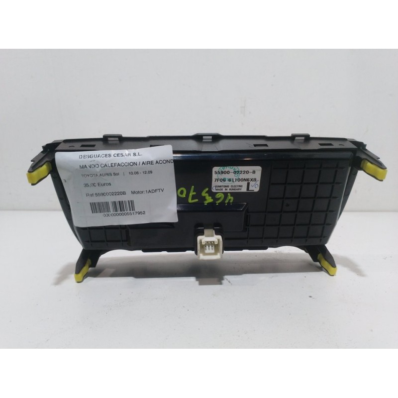 MANDO CALEFACCION / AIRE ACONDICIONADO 5590002220B  - imagen 2