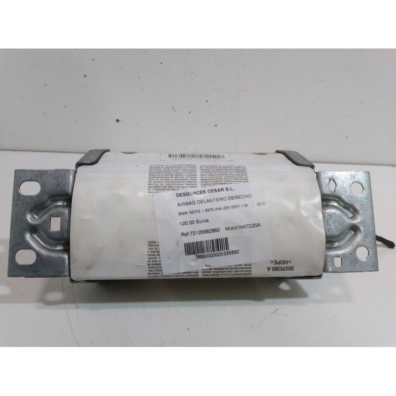 AIRBAG DELANTERO DERECHO 72126982860  - imagen 2
