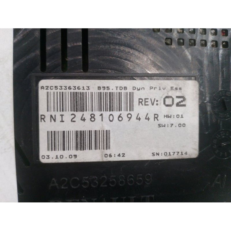 CUADRO INSTRUMENTOS 248106944R  - imagen 3