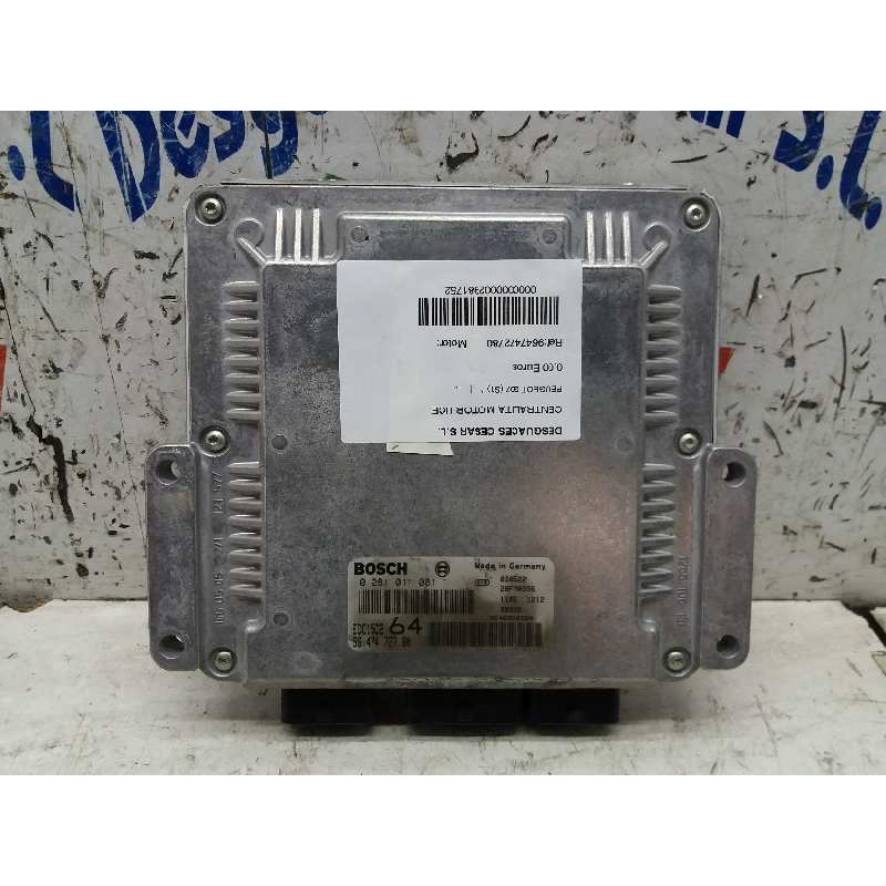 CENTRALITA MOTOR UCE 0281011081 9647472780  - imagen 1