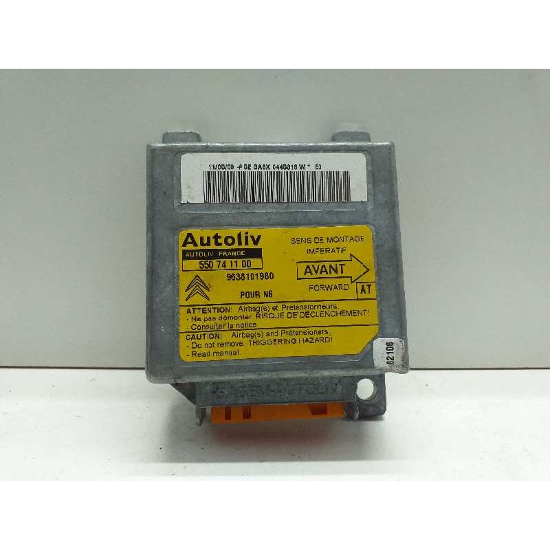 CENTRALITA AIRBAG 550741100 9638101980  - imagen 2