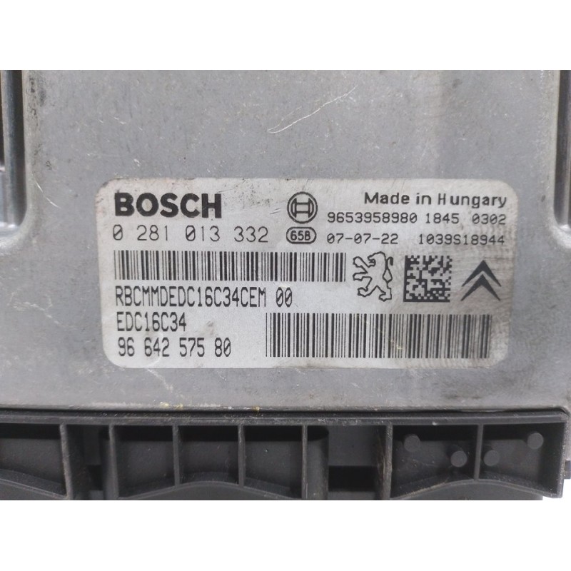 CENTRALITA MOTOR UCE 0281013332 9664257580  - imagen 1