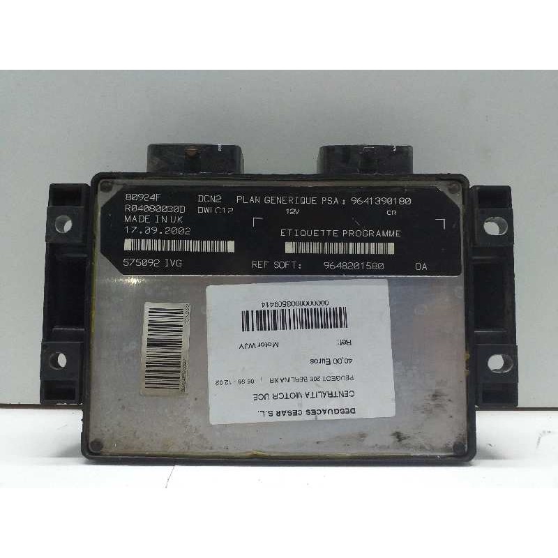 CENTRALITA MOTOR UCE 9641390180 9648201580  - imagen 2