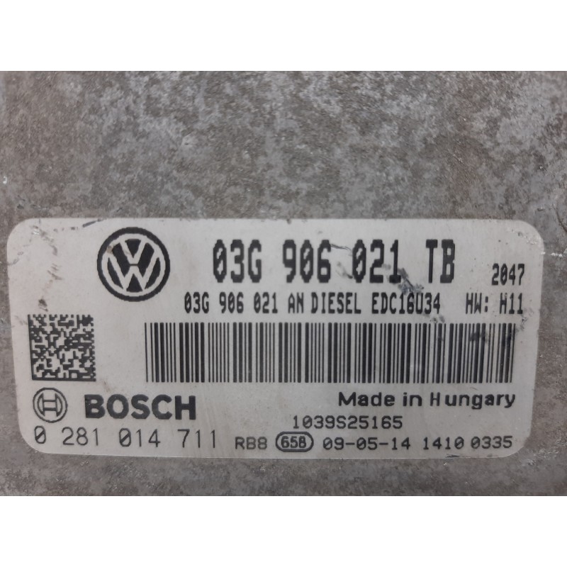 CENTRALITA MOTOR UCE 03G906021TB 0281014711  - imagen 2