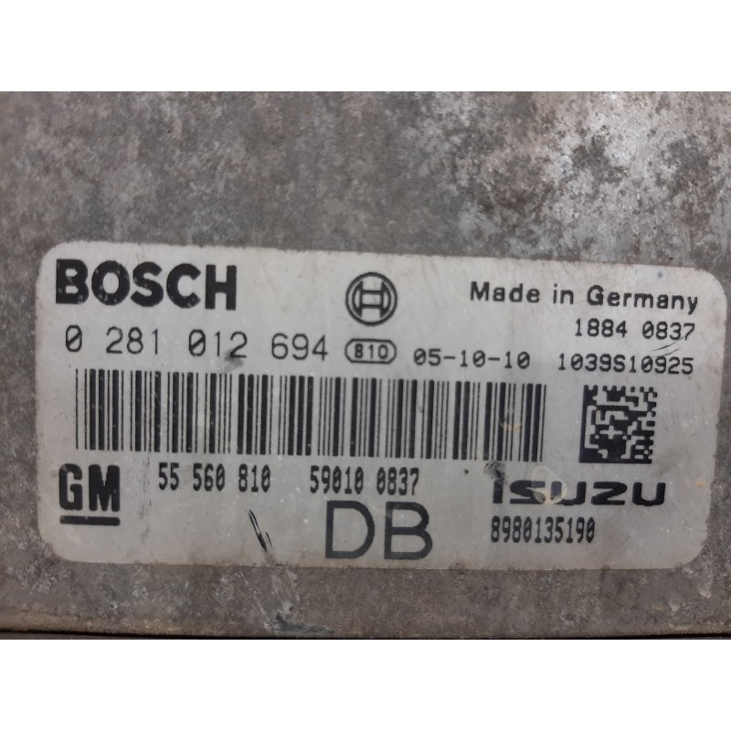 CENTRALITA MOTOR UCE 0281012694 55560810  - imagen 3