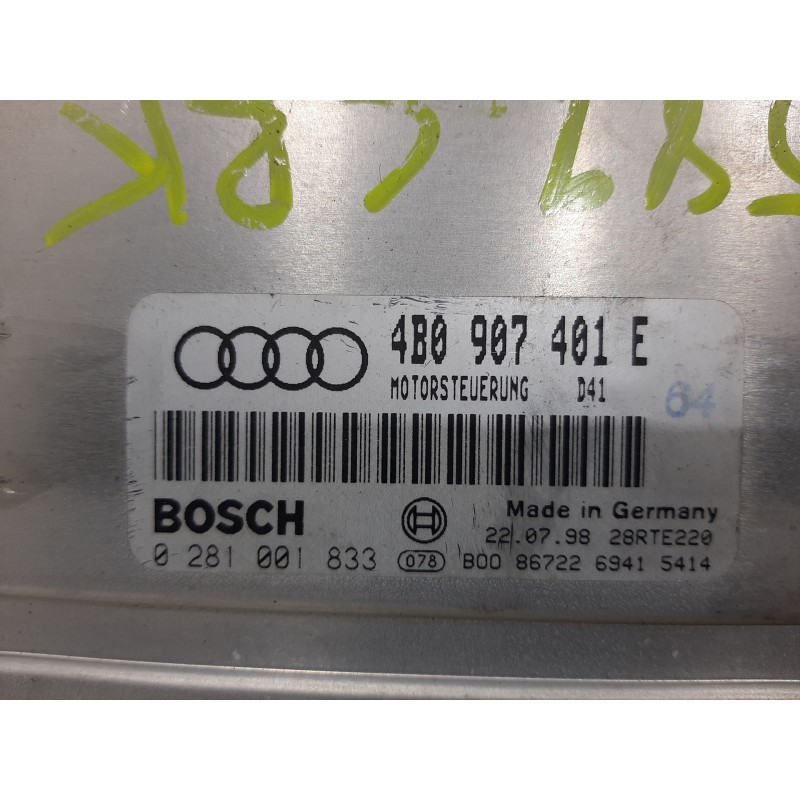 CENTRALITA MOTOR UCE 4B0997401AV  - imagen 2