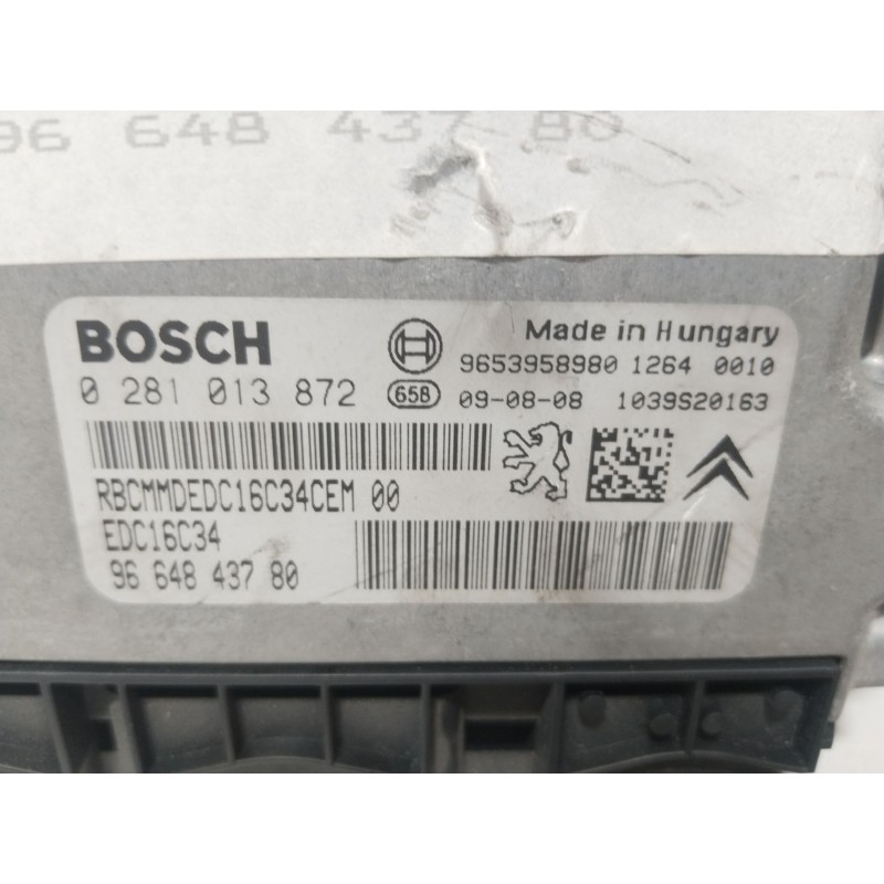 CENTRALITA MOTOR UCE 9664843780  - imagen 3