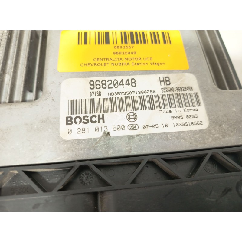 CENTRALITA MOTOR UCE 96820448  - imagen 3