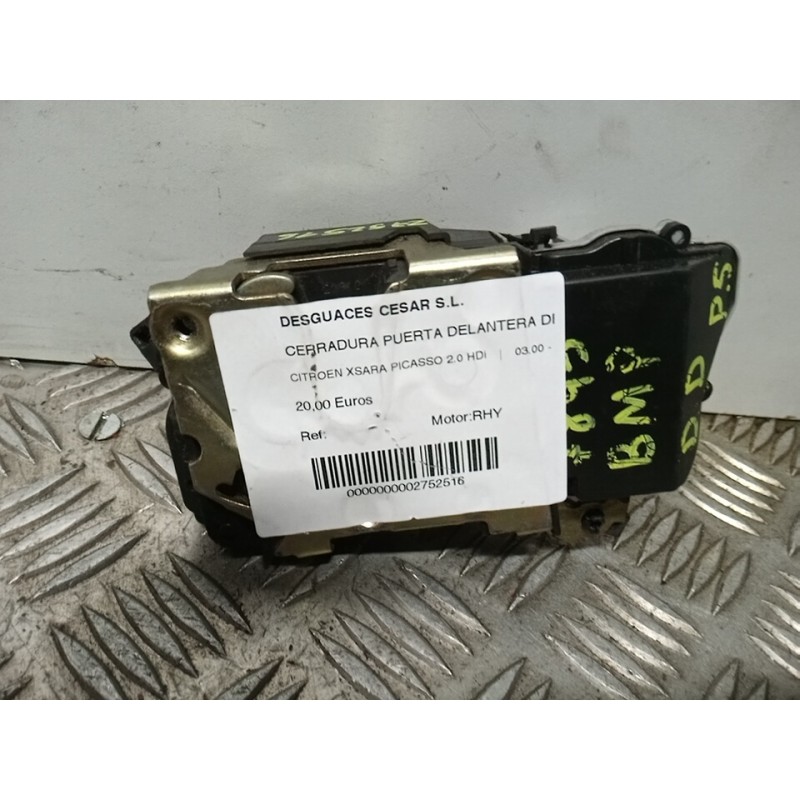 CERRADURA PUERTA DELANTERA DERECHA  - imagen 1