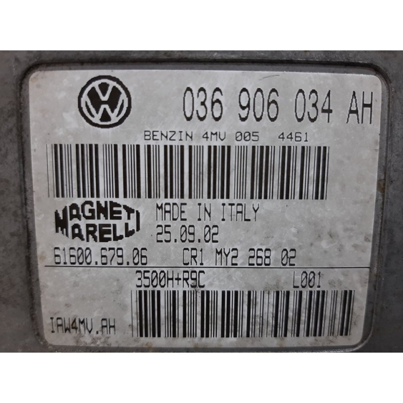 CENTRALITA MOTOR UCE 036906034AH  - imagen 2