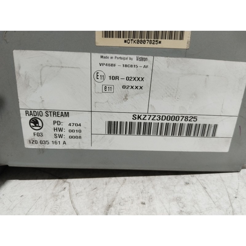 SISTEMA AUDIO / RADIO CD 1Z0035161A  - imagen 3