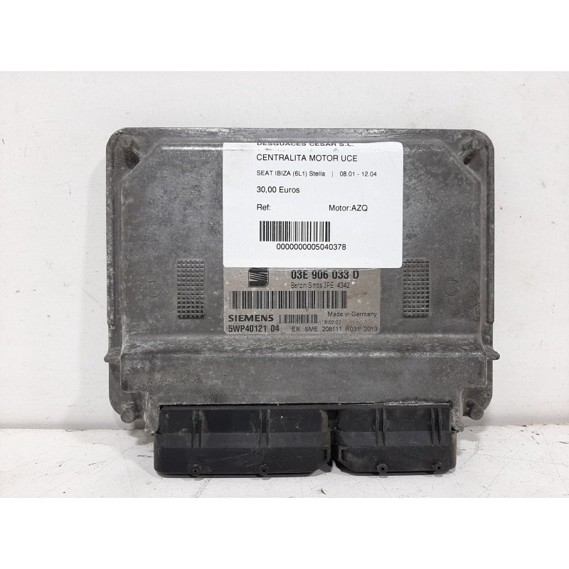 CENTRALITA MOTOR UCE 5WP4012104 SIEMENS - imagen 1