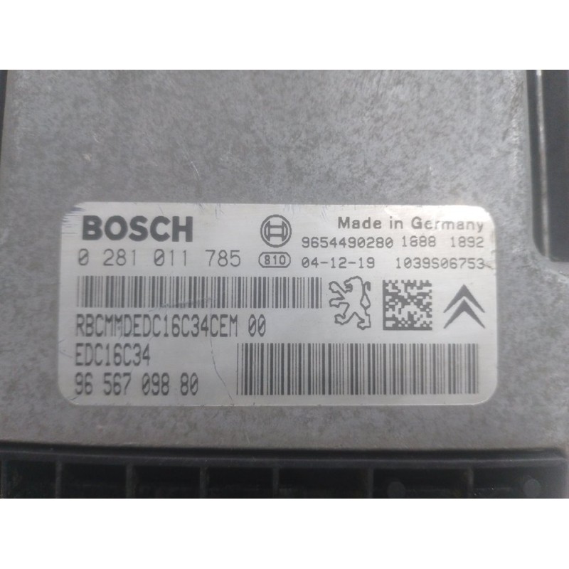 CENTRALITA MOTOR UCE 0281011785 9656709880 BOSCH - imagen 4