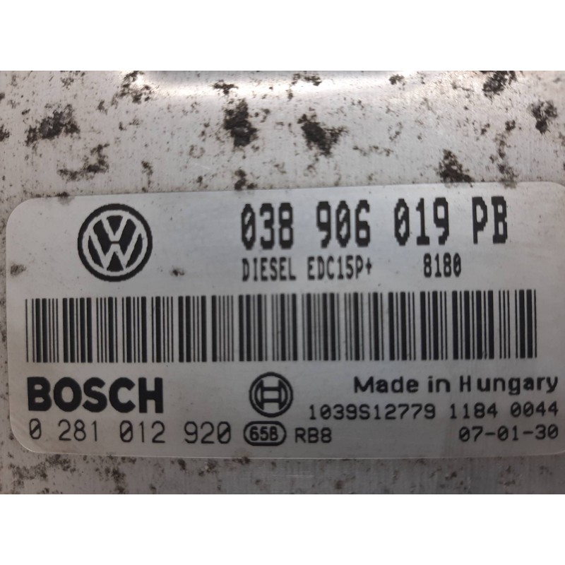 CENTRALITA MOTOR UCE 038906019PB 0281012920  - imagen 2