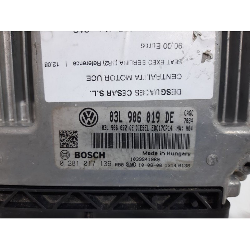 CENTRALITA MOTOR UCE 03L906019DE  - imagen 2