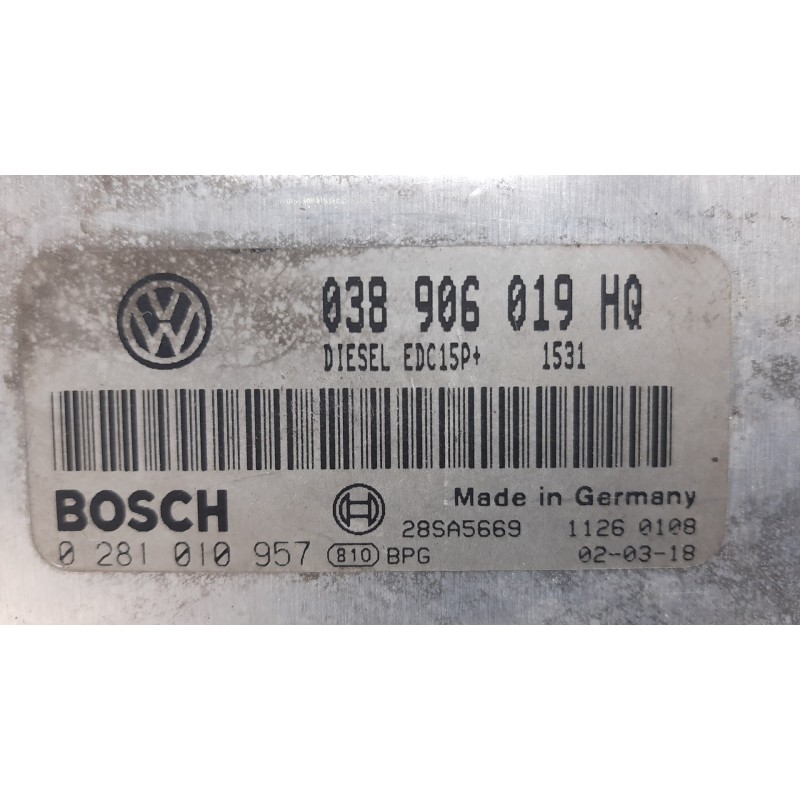 CENTRALITA MOTOR UCE 0281010957 038906019HQ 038906019HT - imagen 3
