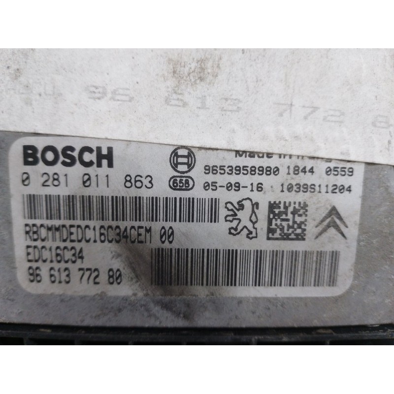 CENTRALITA MOTOR UCE 0281011863 9653958980  - imagen 3