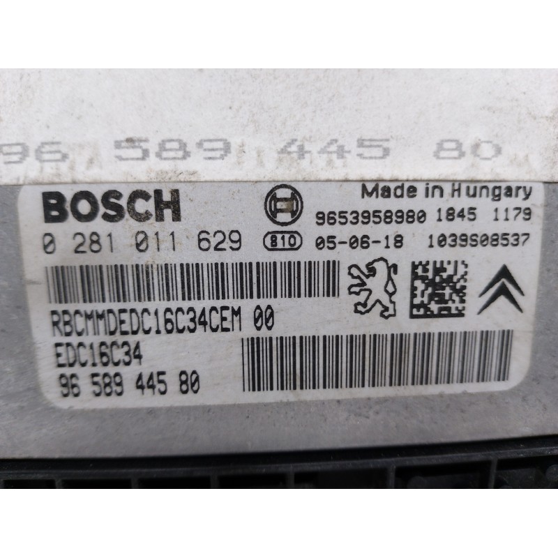 CENTRALITA MOTOR UCE 0281011629 9658944580  - imagen 3