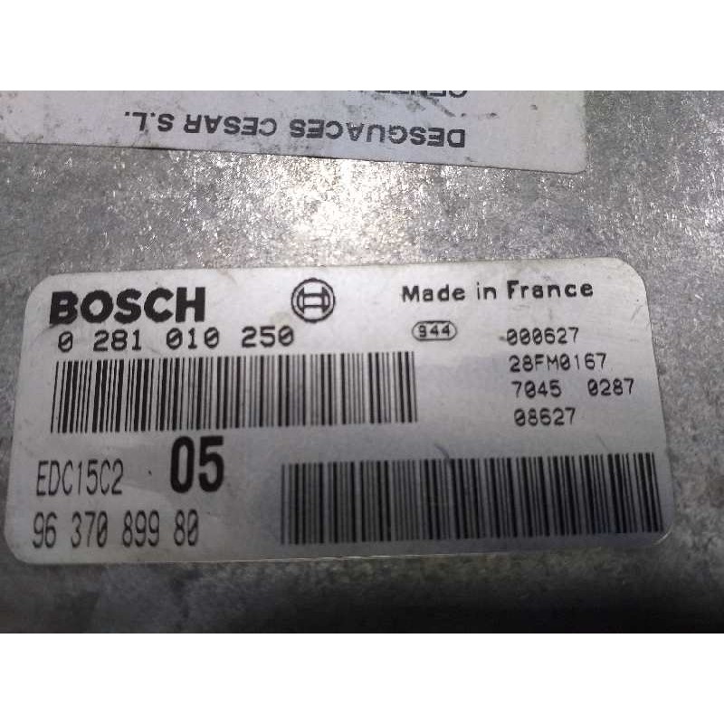 CENTRALITA MOTOR UCE 0281010250 9637089980  - imagen 2