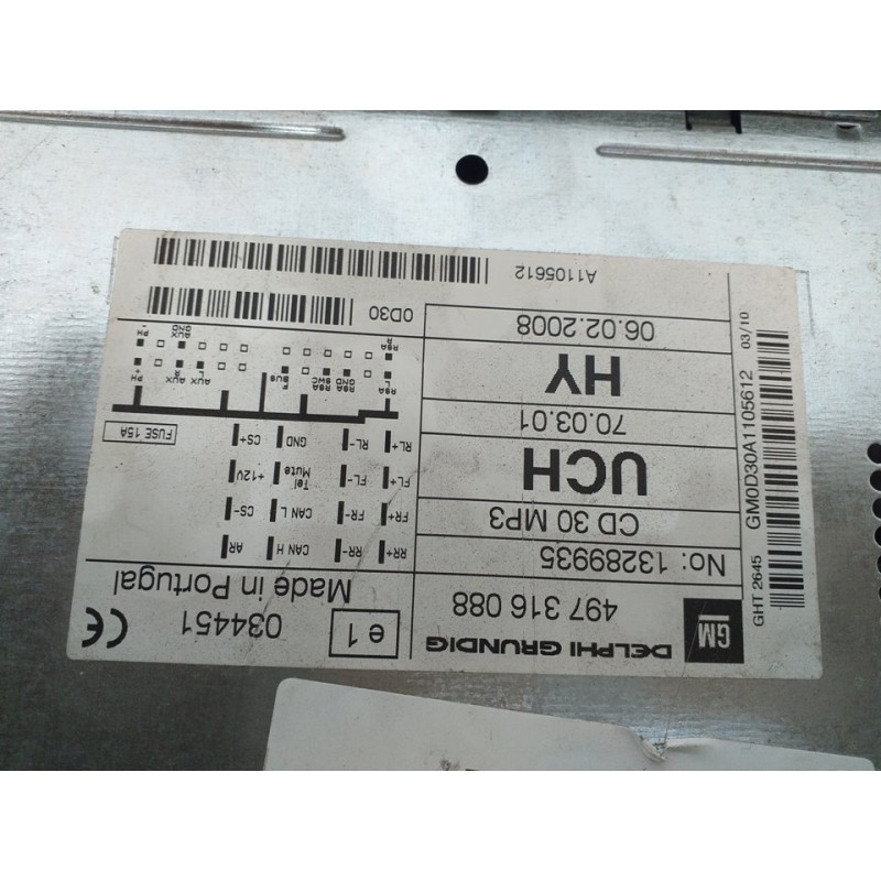 SISTEMA AUDIO / RADIO CD 497316088  - imagen 1