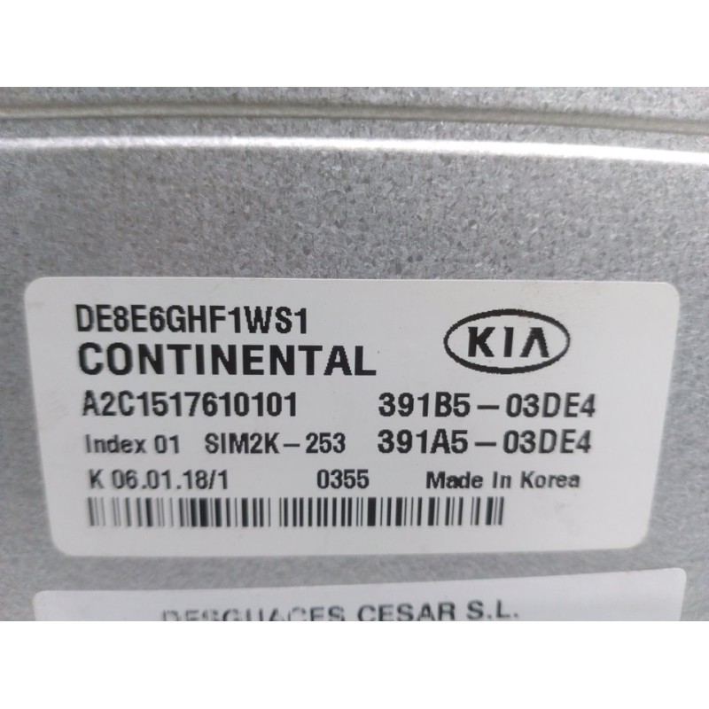 CENTRALITA MOTOR UCE 391B103DE4  - imagen 3
