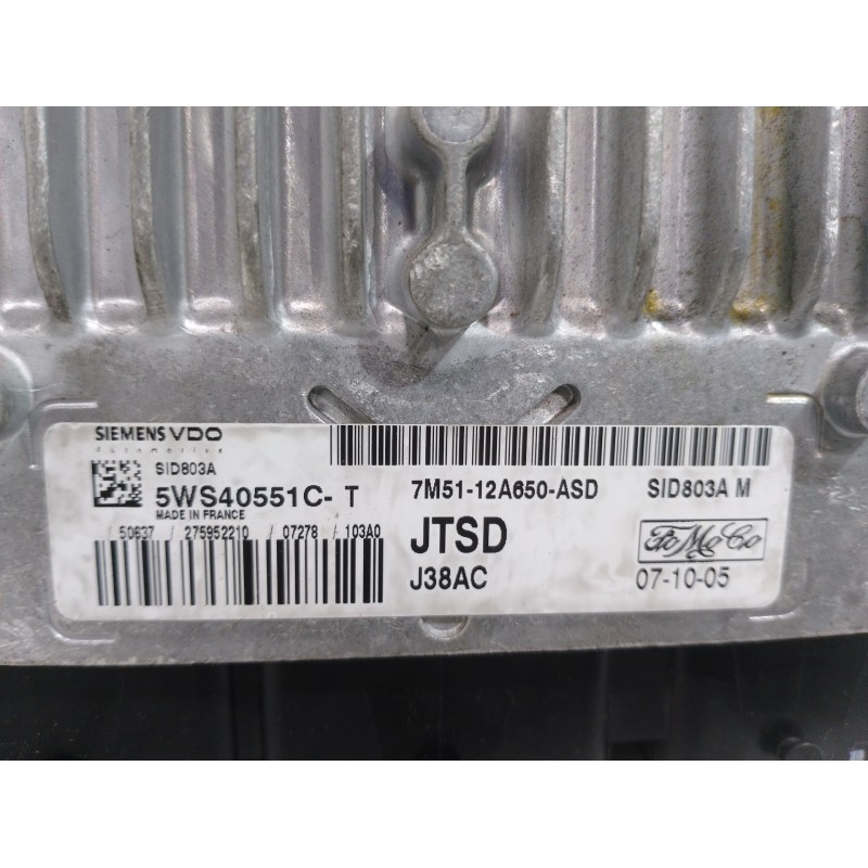 CENTRALITA MOTOR UCE 7M5112A650AS 5WS40551C  - imagen 3