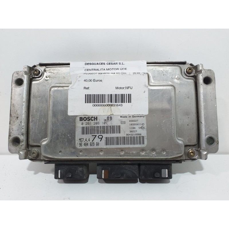 CENTRALITA MOTOR UCE 9648482980  - imagen 1