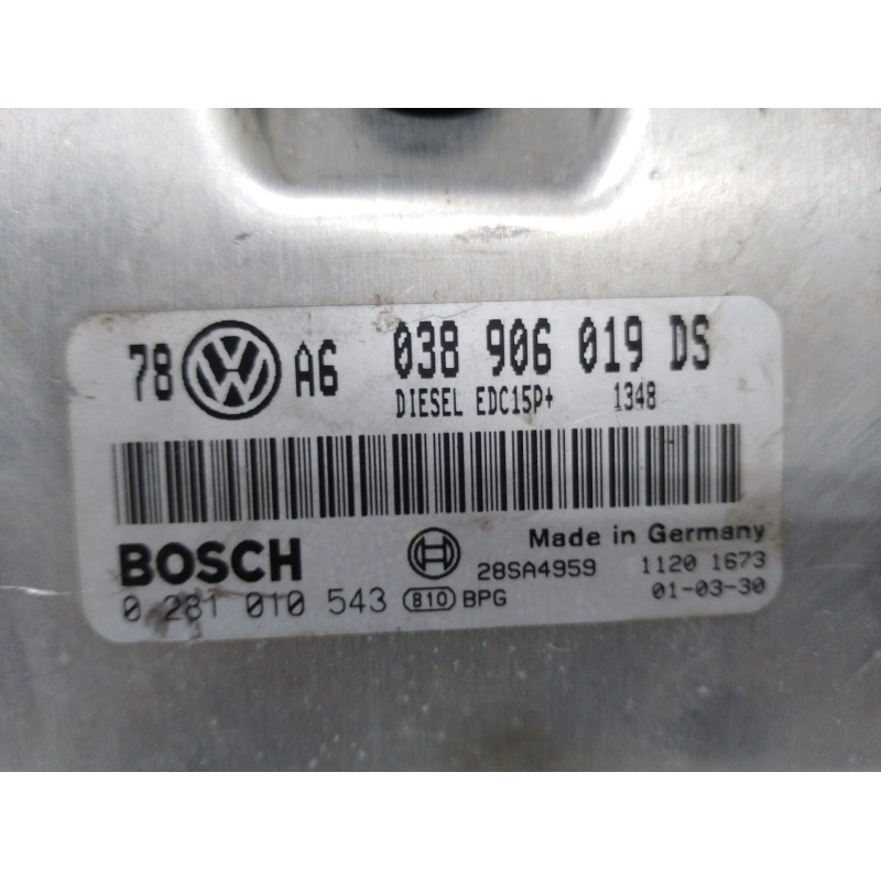 CENTRALITA MOTOR UCE 038906019DS 0281010543  - imagen 2
