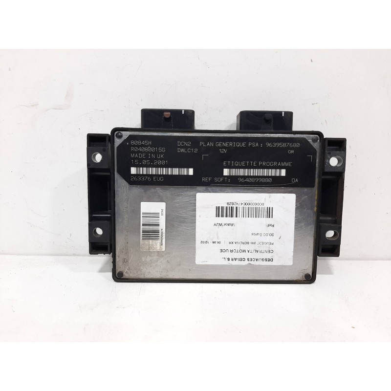 CENTRALITA MOTOR UCE 9640899880  - imagen 2