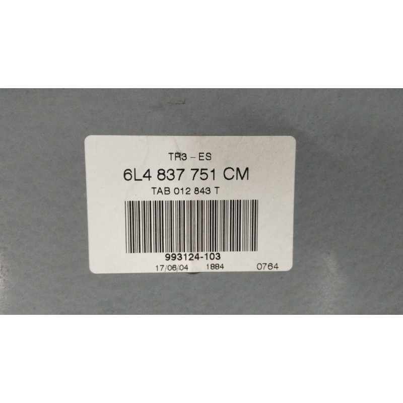 ELEVALUNAS DELANTERO IZQUIERDO 6L4837755P  - imagen 3