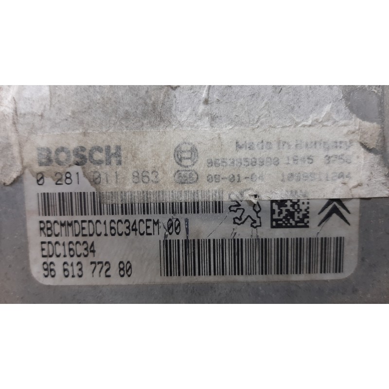 CENTRALITA MOTOR UCE 0281011863 9661377280  - imagen 2
