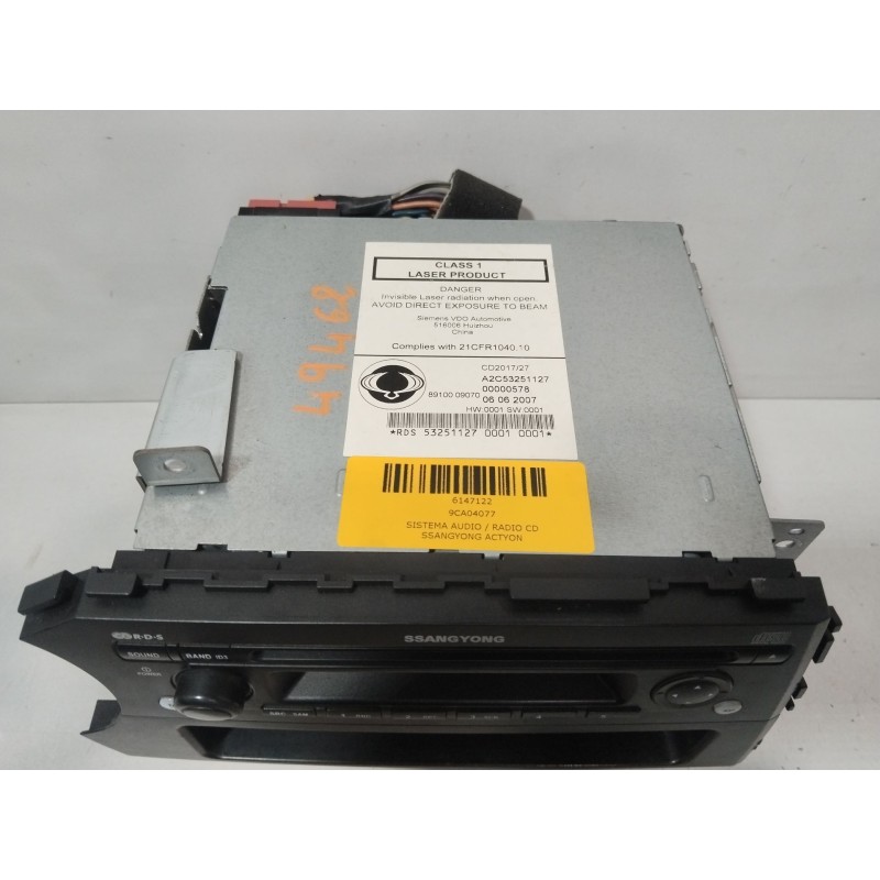 SISTEMA AUDIO / RADIO CD 9CA04077  - imagen 4