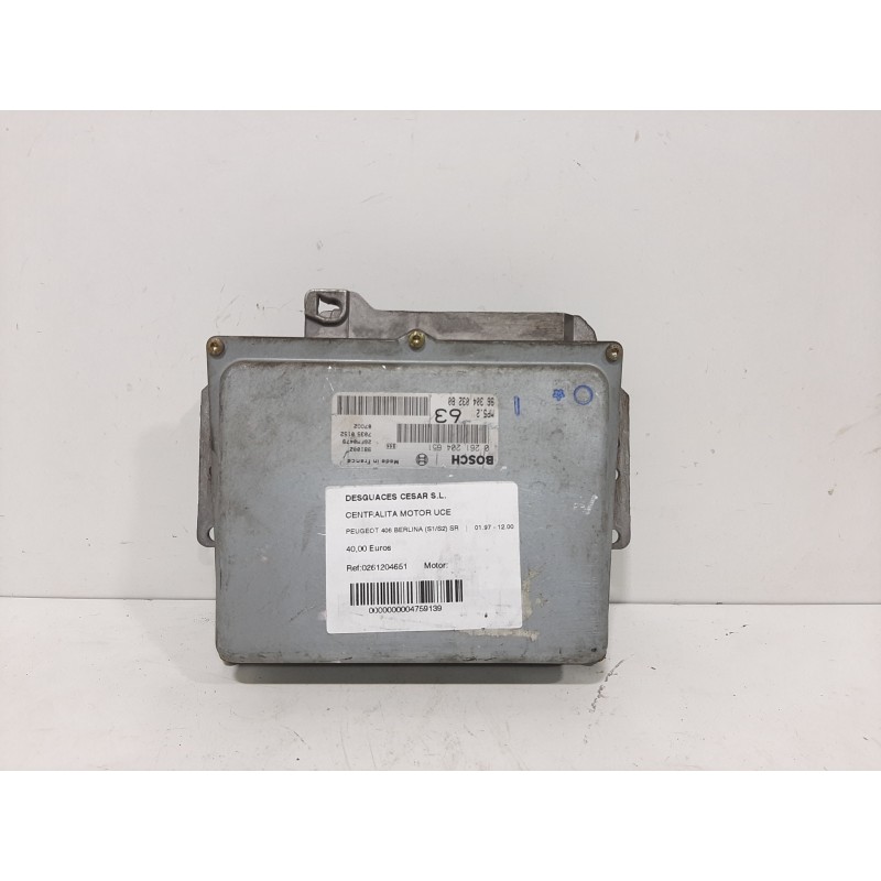 CENTRALITA MOTOR UCE 0261204651 9630403380  - imagen 1