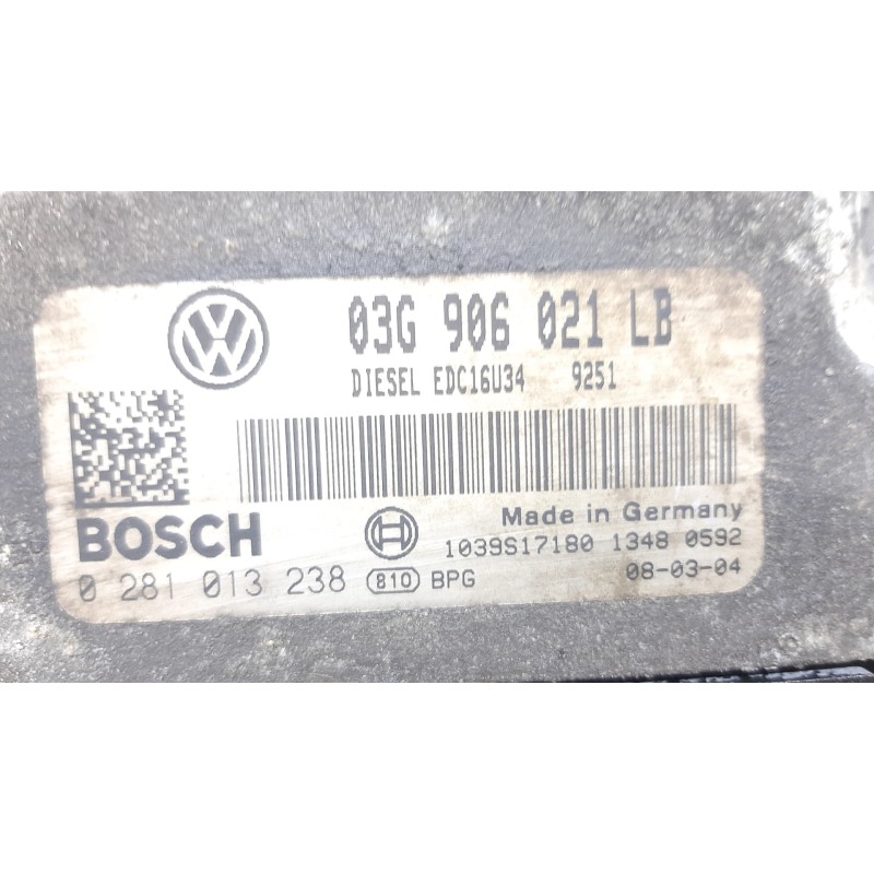 CENTRALITA MOTOR UCE 03G906021LB 0281013238  - imagen 2