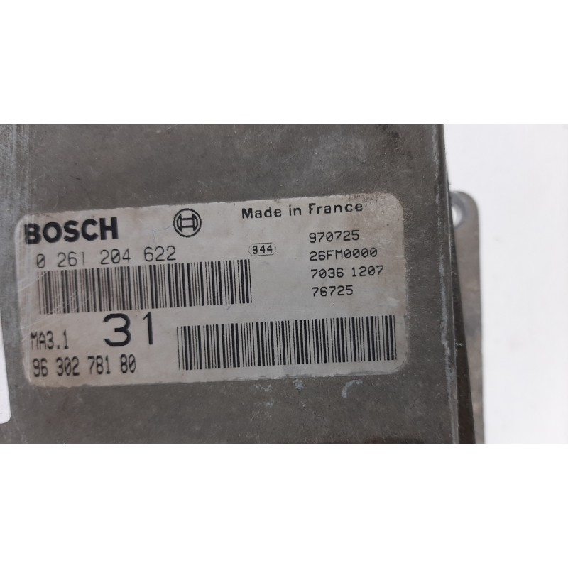 CENTRALITA MOTOR UCE 0261204622 9630278180  - imagen 3