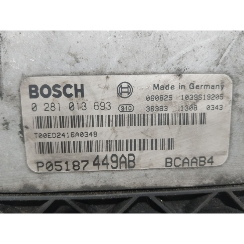 CENTRALITA MOTOR UCE 5187449AC 0281013693 - imagen 4