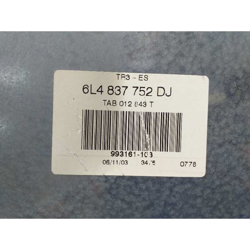ELEVALUNAS DELANTERO DERECHO 6L4837752D  - imagen 4