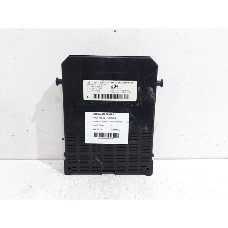 CAJA RELES / FUSIBLES 6500Y1  - imagen 1