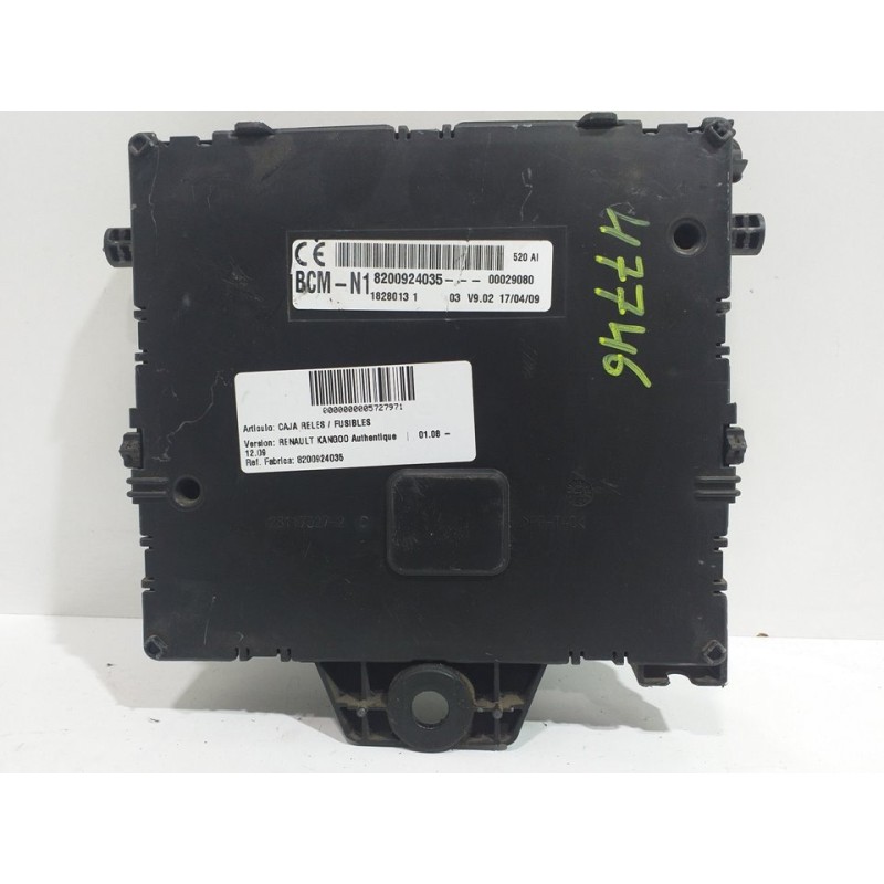 CAJA RELES / FUSIBLES 8200924035 BCM 18280131 - imagen 1