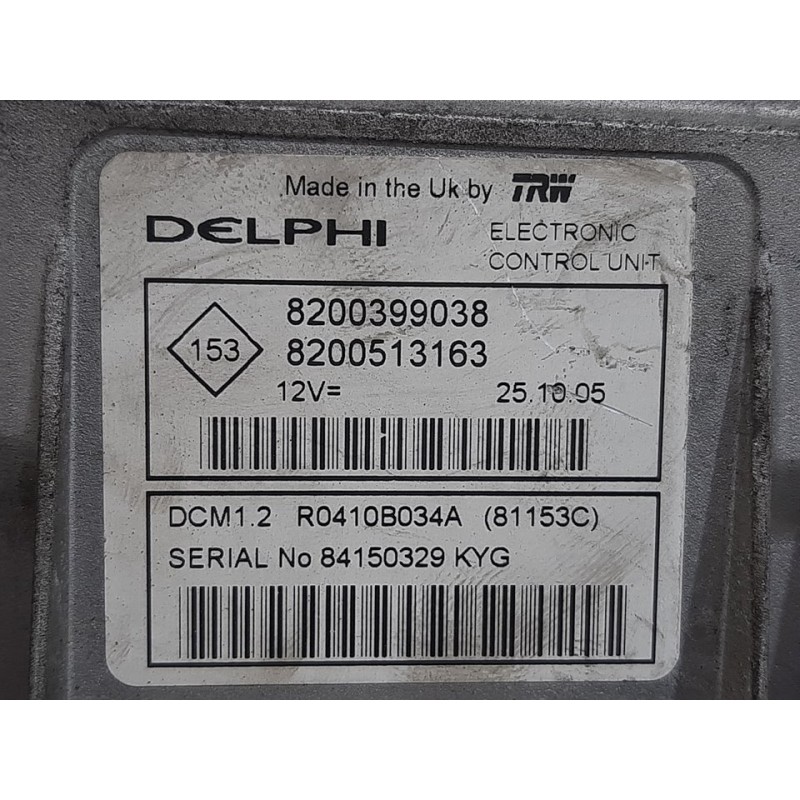 CENTRALITA MOTOR UCE 8200399038 8200513163  - imagen 4